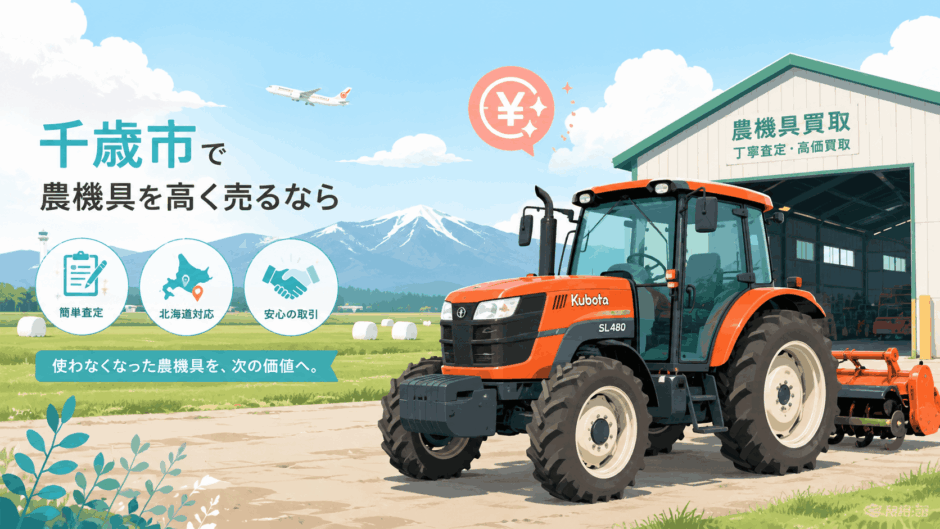 千歳市で農機具を高く売る！おすすめ買取業者8選と雪国サビ車の現金化術