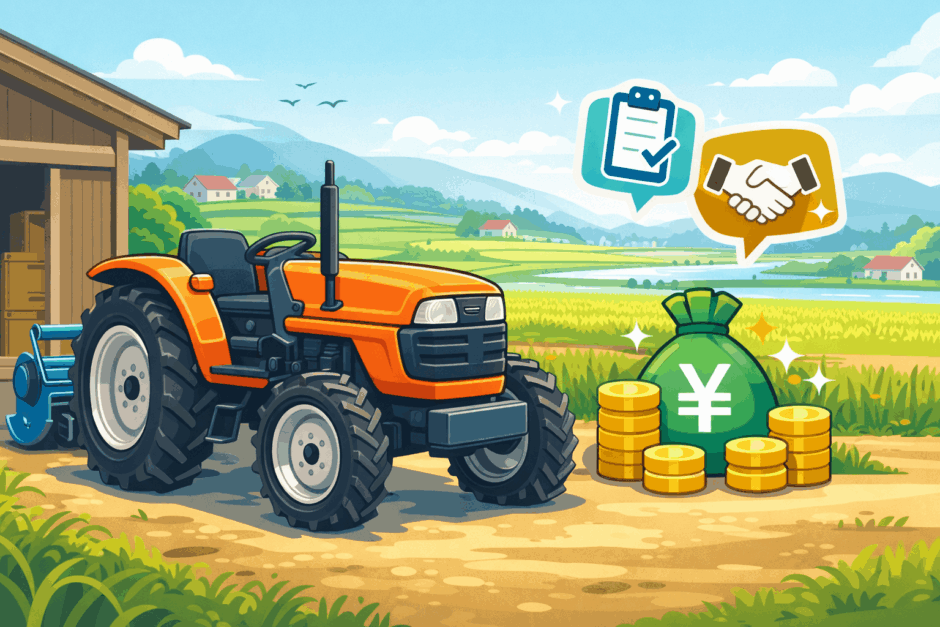 守谷市の農機具買取｜実家のトラクターを高く売るなら出張査定が正解